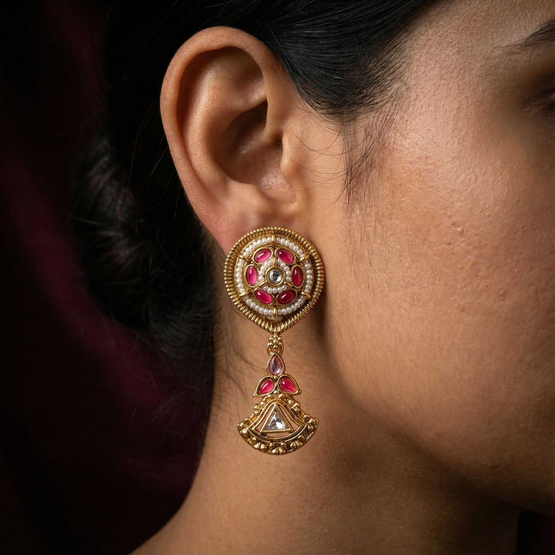 Kundan Choker Set | Meenakari Rajputi Luxury Indian Jewelry - nandai.store