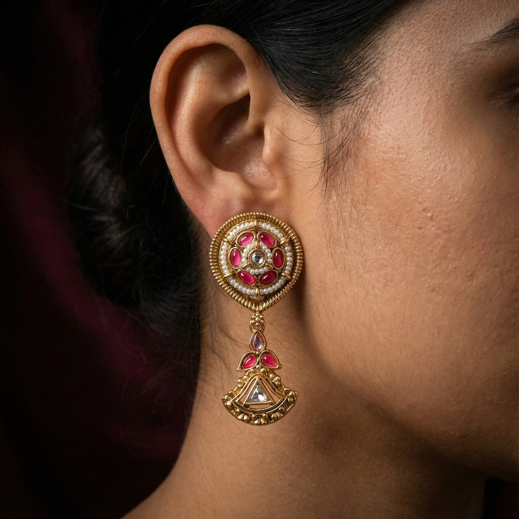 Kundan Choker Set | Meenakari Rajputi Luxury Indian Jewelry - nandai.store