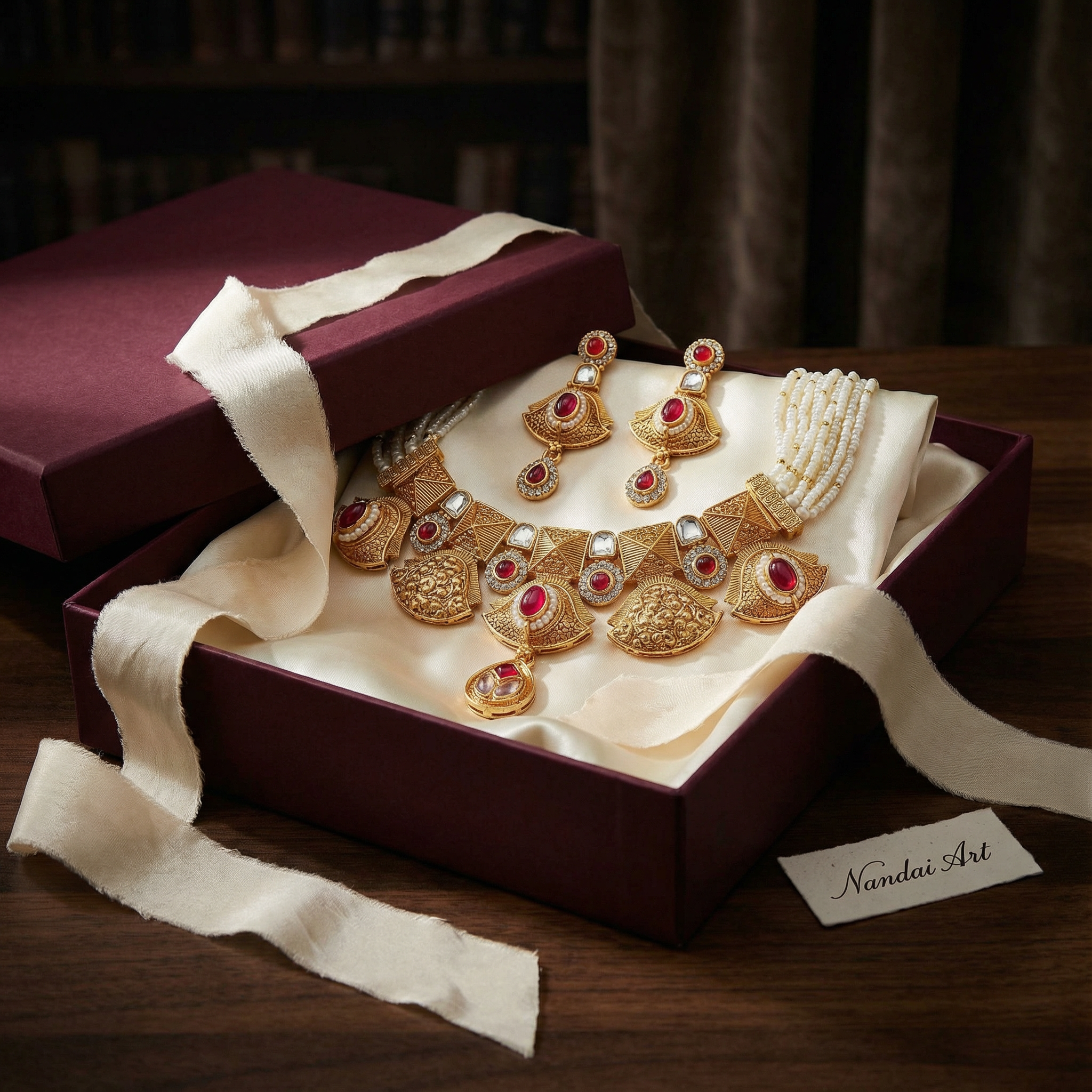 Meenakari Choker Necklace Set: Rajputi Enamel Jewelry - nandai.store