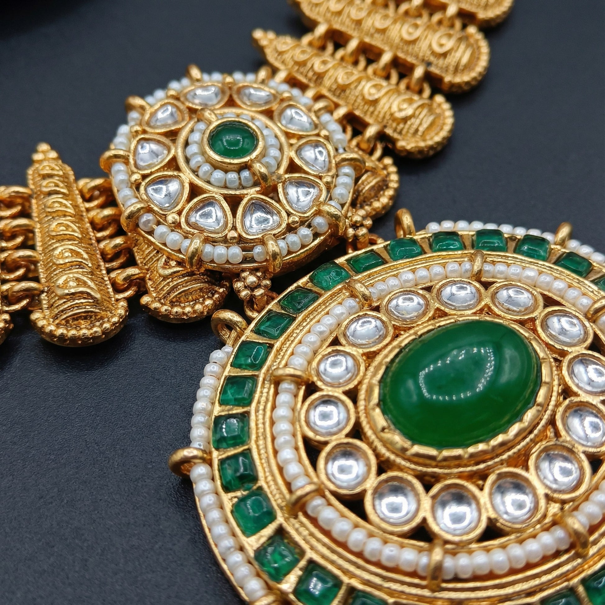 Kundan Choker Set | Rajputi Luxury Indian Bridal Jewelry - nandai.store