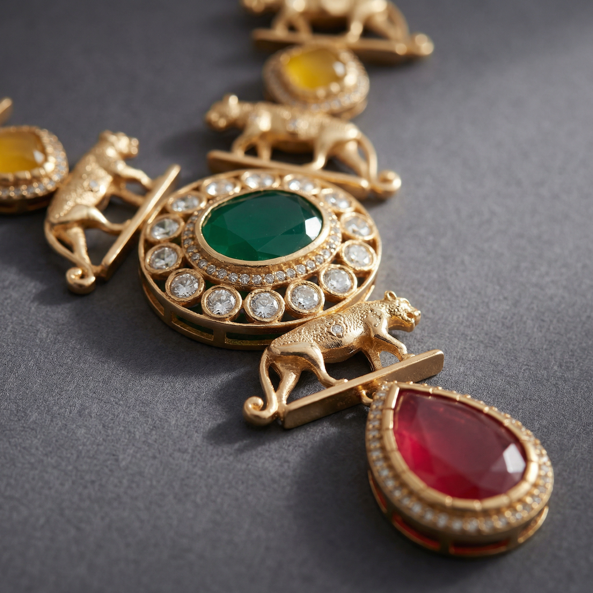 Meenakari Necklace Set | Rajwadi Luxury Gold-Plated Indian Jewelry - nandai.store