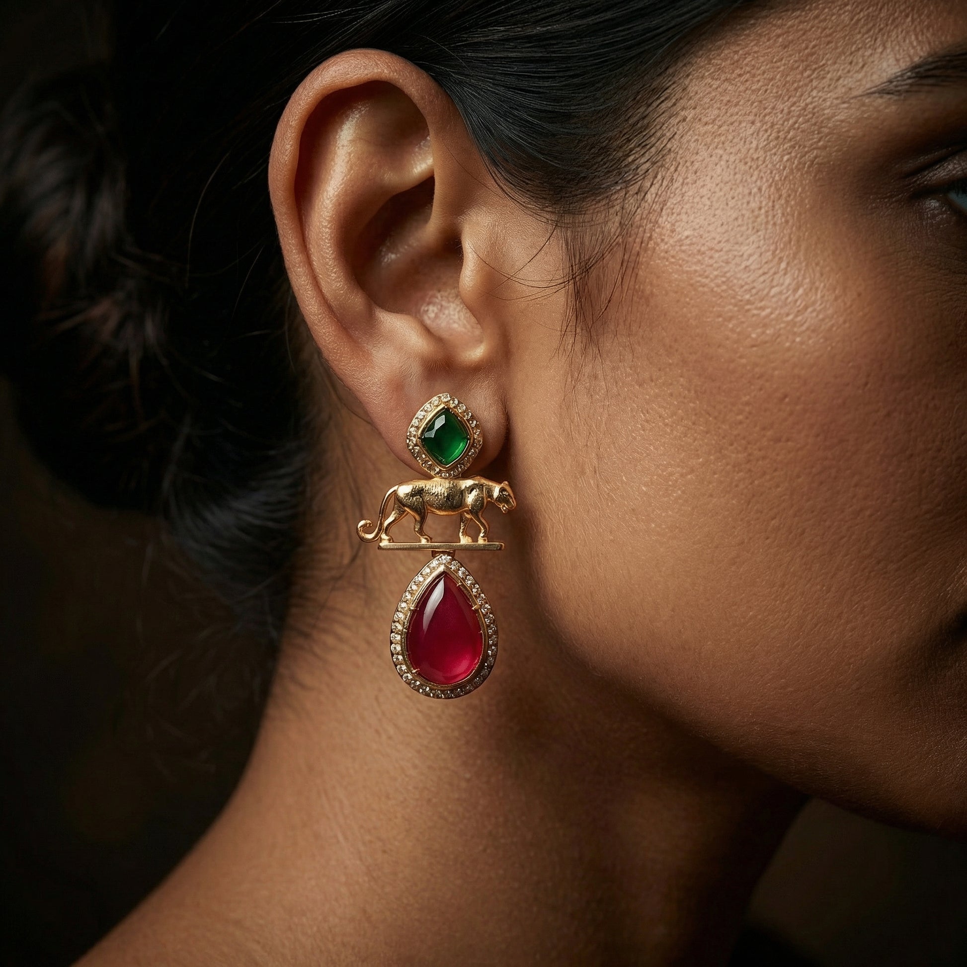 Meenakari Necklace Set | Rajwadi Luxury Gold-Plated Indian Jewelry - nandai.store