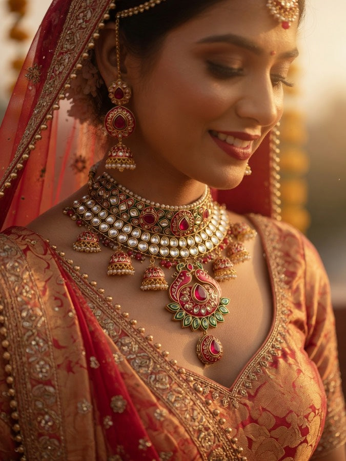 Kundan Choker Set · — Nandai studio